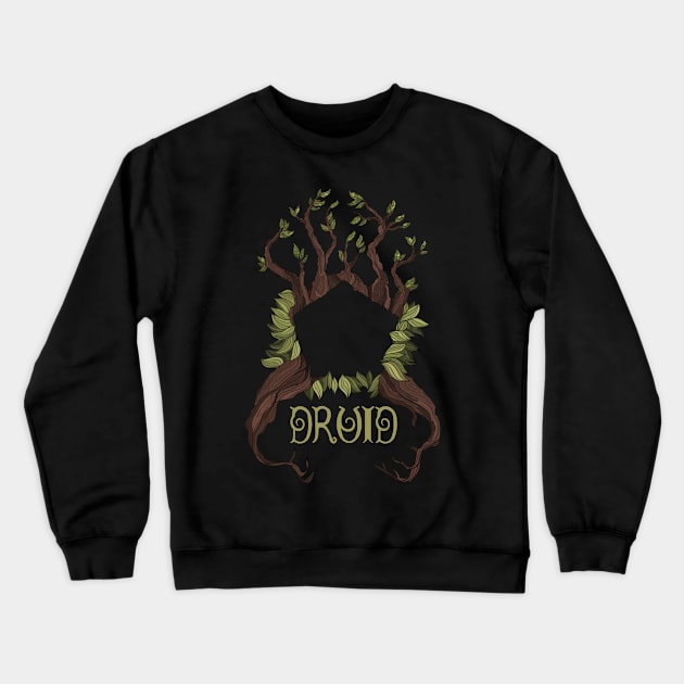 Druid D20 Crewneck Sweatshirt by kwardart